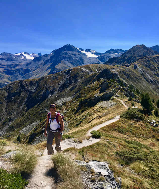 Am Bergrücken zwischen Plan Du Fou und dem Dent de Nendaz
