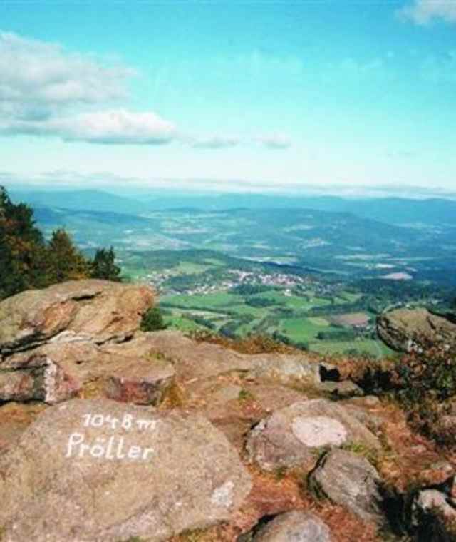 Goldsteig Zuweg Nr. 28: Von Viechtach auf den Pröller