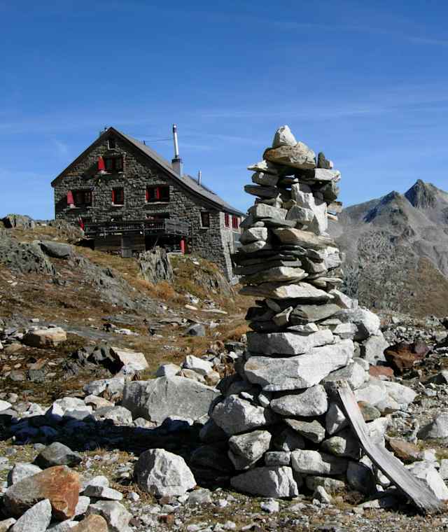 Rotondo Hütte in der Schweiz