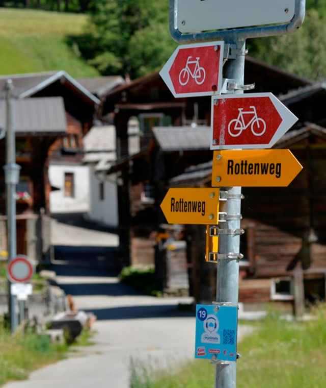 Der gut markierte Rottenweg. 