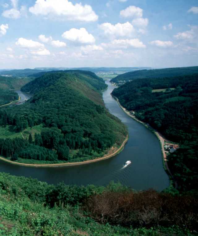 Wunderschön: Die Saarschleife.