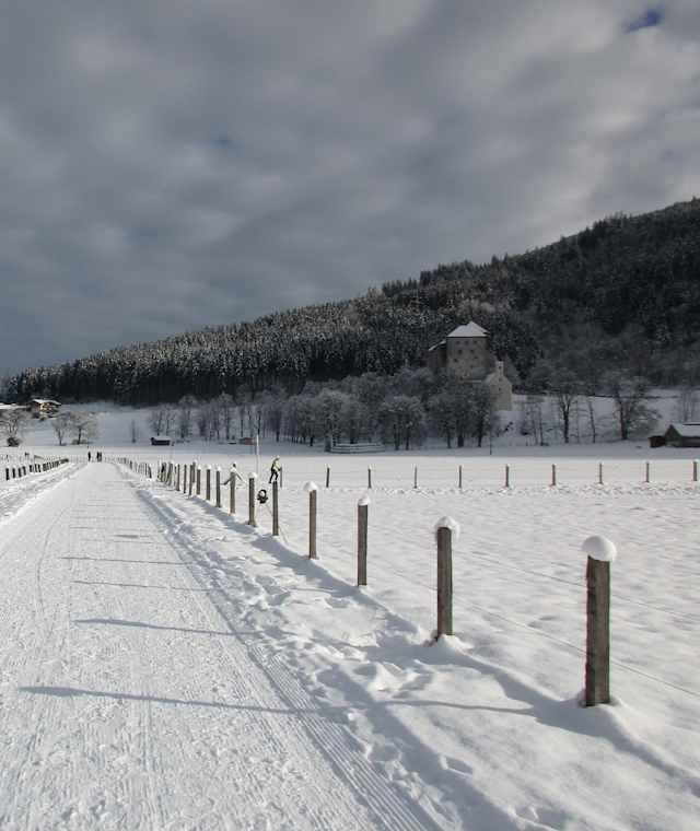 Salzachweg, Richtung Burg Kaprun