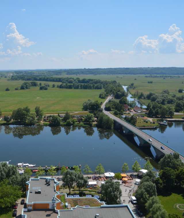 Blick auf Schwedt