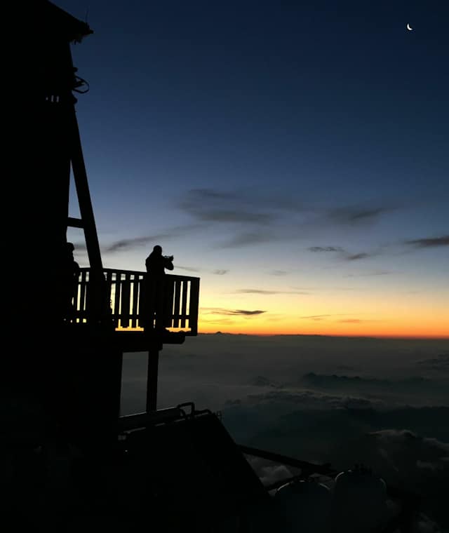 Traumhafte Aussicht von der Margherita Hütte aus.