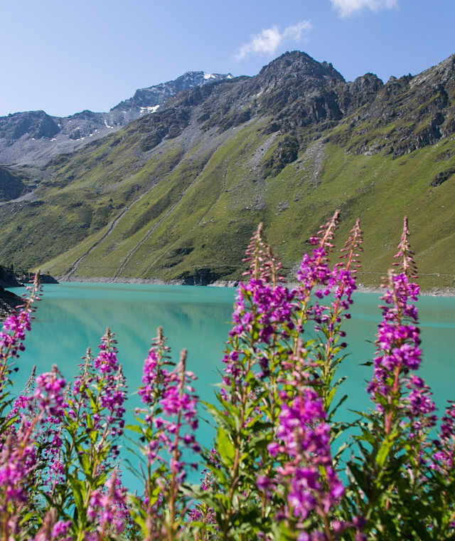 Die türkisfarbenen Wasser des Lac Cleuson