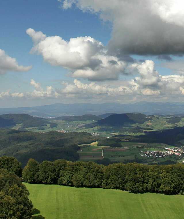 Schöne Aussicht vom Wisenbergturm