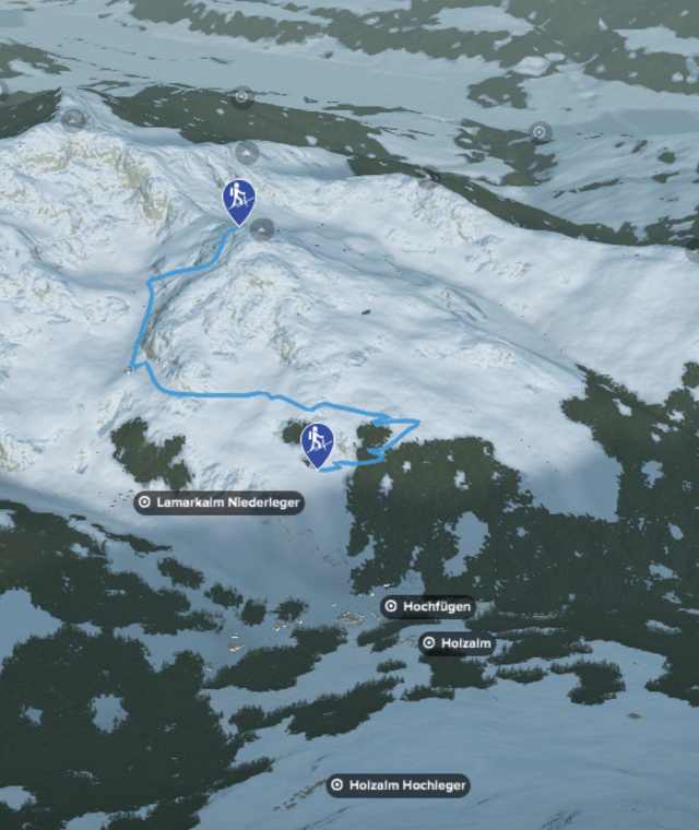 Übersicht Skitour Sonntagsköpfl