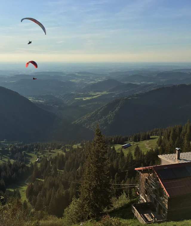 Staufner Haus - Gleitschirmfliegen