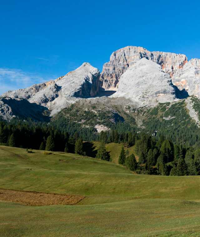 Panorama Plätzwiese am Dolomiten Höhenweg Nr. 3