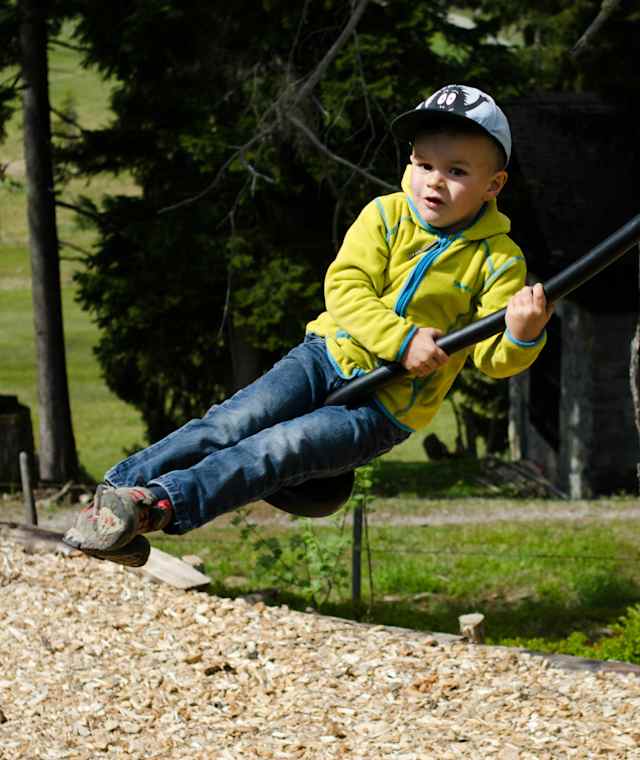 Eine der kinderfreundlichen Stationen entlang des Erlebnisegs