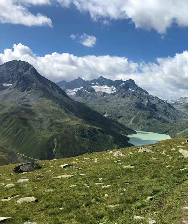Rückblick im Aufstieg