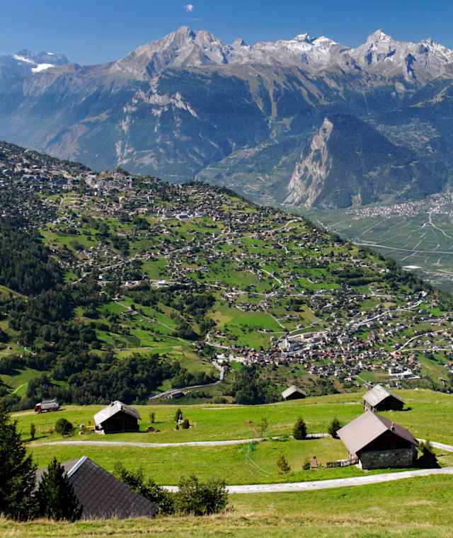 Grandiose Aussichten bietet die aussichtsreiche MTB-Runde durch das Nendaz Tal