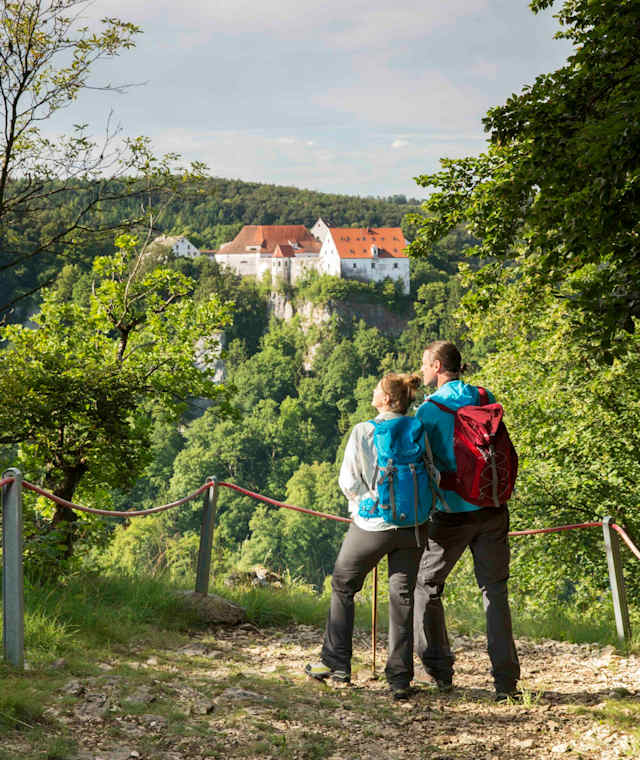 Wanderer am Bandfelsen 