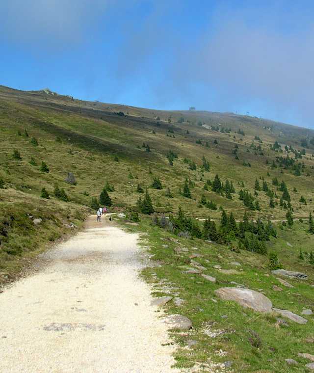 Blick zurück zu Weinebene