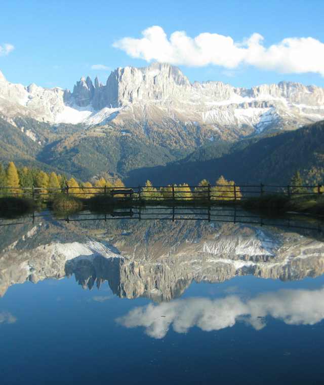 Panoramablick auf den Rosengarten beim Wunleger