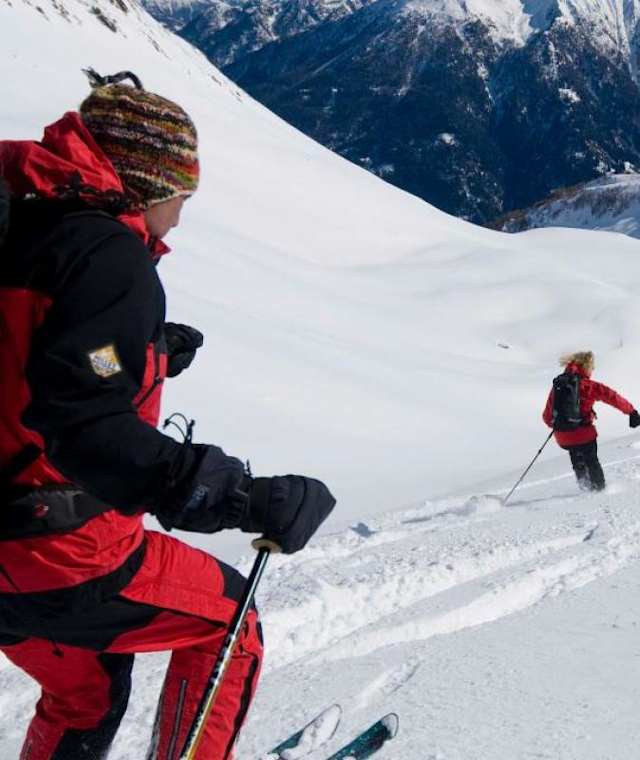 Abfahrt vom Hochgrubenkopf