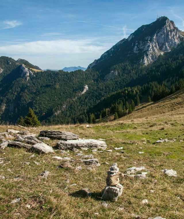 Am Wendelstein startet der Zustieg zur Aiblinger Hütte.