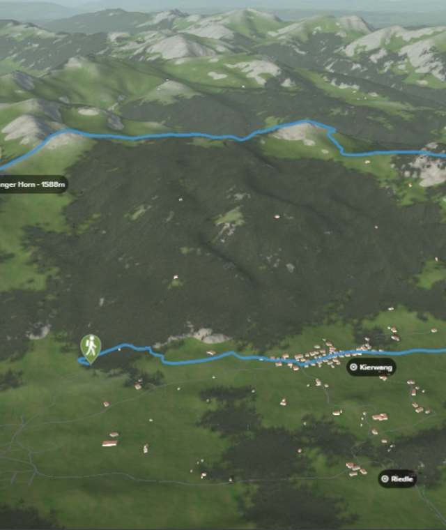 3-D-Ansicht der Wanderung Allgäuer Hörnerrunde