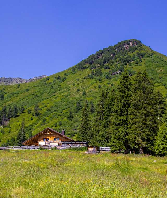 Die Almind Alm in den Stubaier Alpen