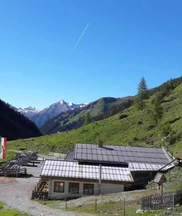 Blick von der Alpe Kaisers ins Lechtal