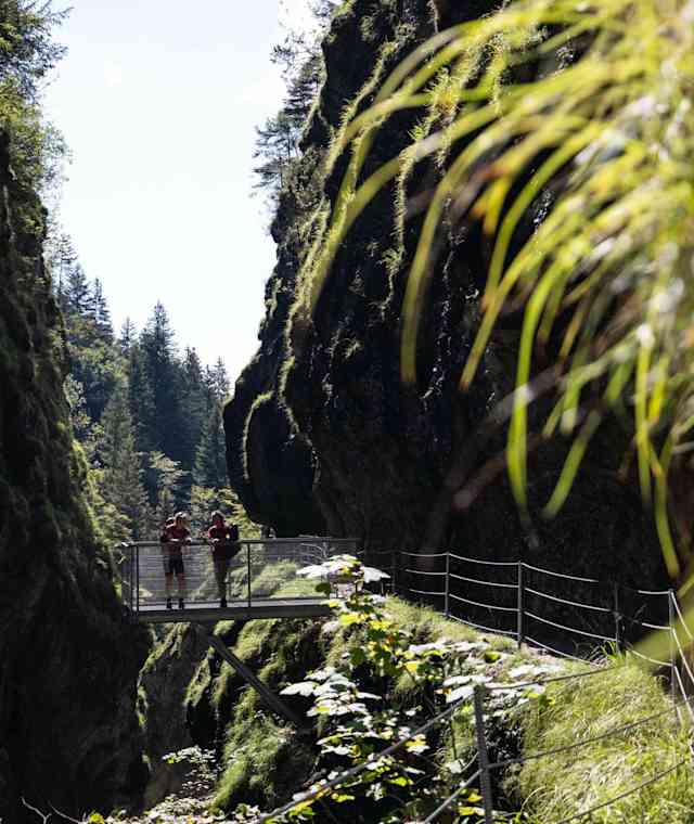 Die Tiefenbachklamm - Naturschauspiel auf der Bergzeit Alpenüberquerung