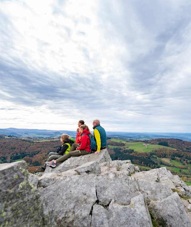 Ausblick von der Milseburg am Hochrhöner