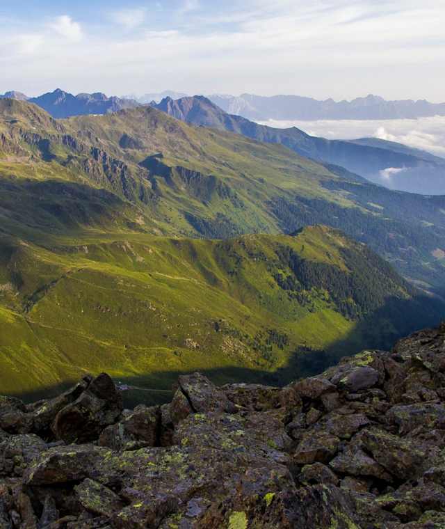 Im Anstieg zum Schwarzhorn