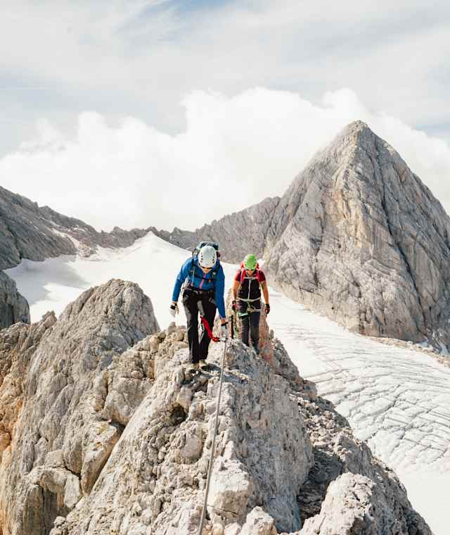 Über den Amon-Klettersteig auf das Hohe Kreuz