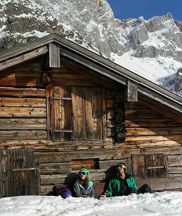 Rast bei der Bachlalm am Dachstein