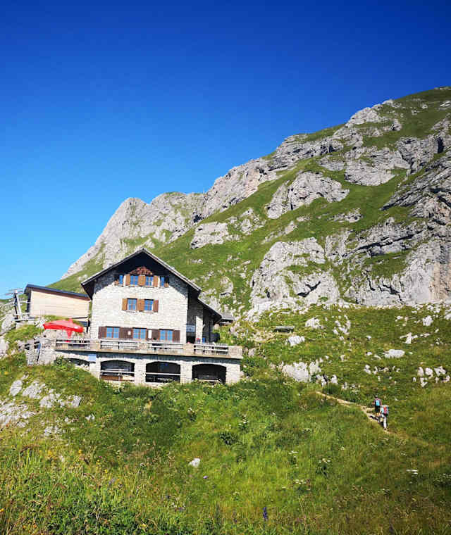 Die Bad Kissinger Hütte in den Allgäuer Alpen