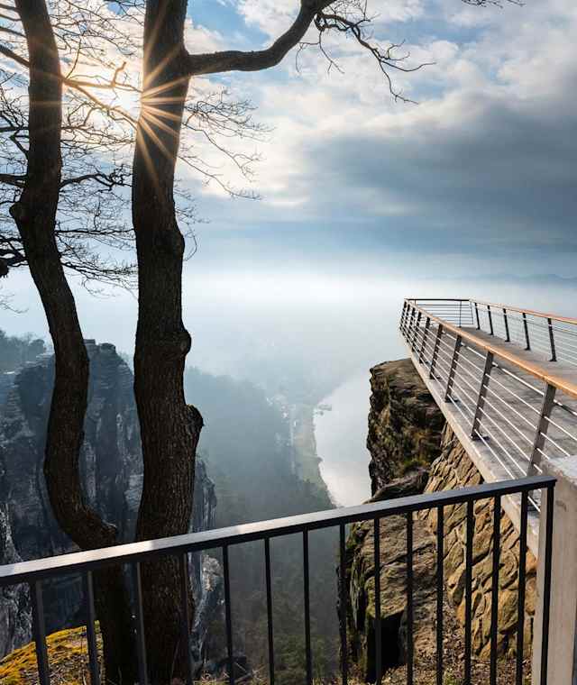 Aussichtsplattform an der Bastei