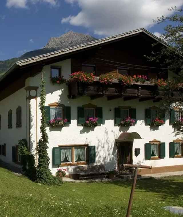Bauernhaus in Häselgehr im Tiroler Lechtal.