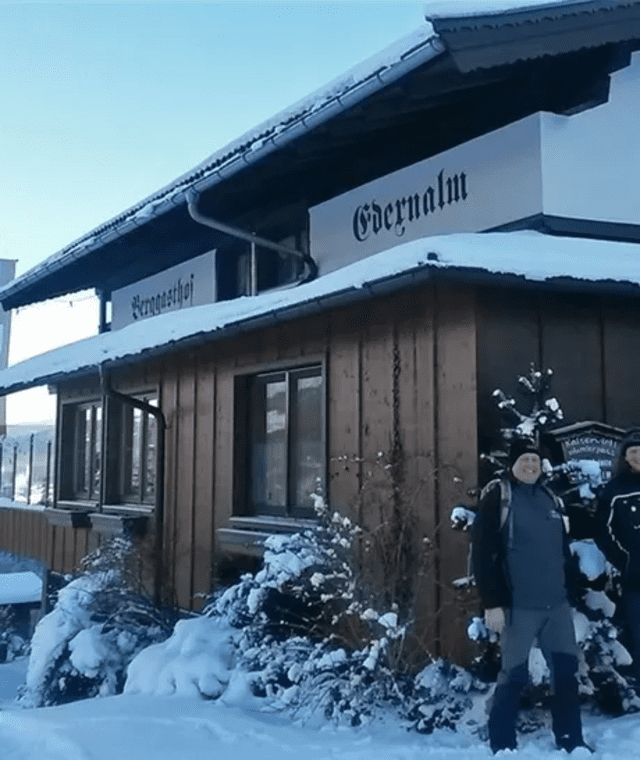 Schöne Aussicht vom Berggasthof Edernalm