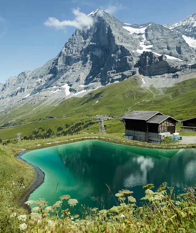 Eiger-Trail: Sicht auf den Eiger - Kleine Scheidegg
