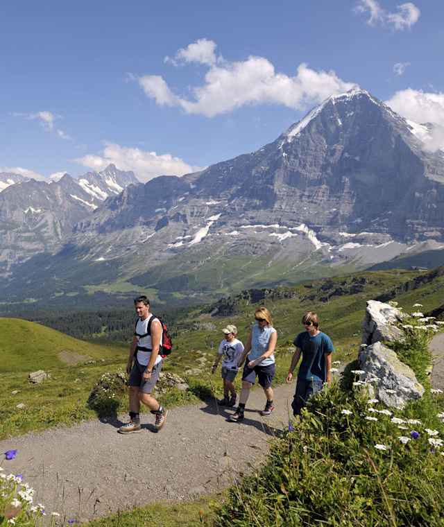 Aussichtsreich vor der Eiger-Nordwand