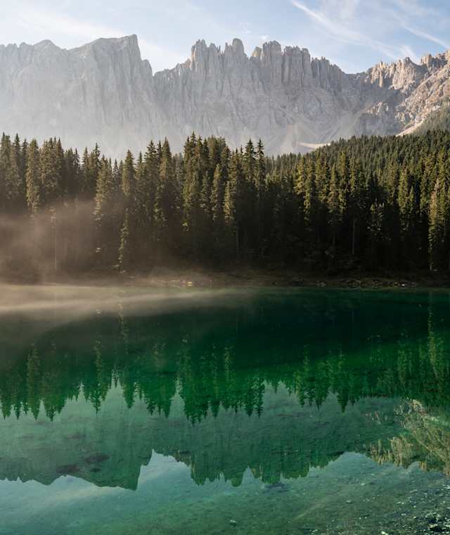 Karersee und Latemar