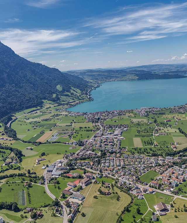 Sicht über Arth/Goldau
