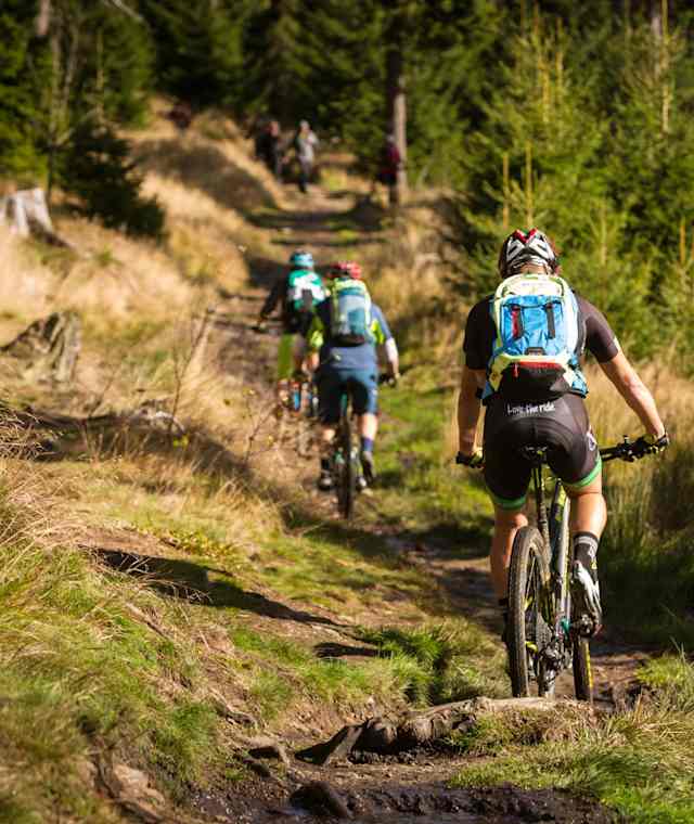 Mountainbiken im Erzgebirge