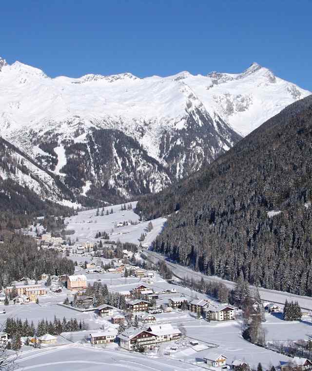 Blick über Mallnitz ins Seebachtal