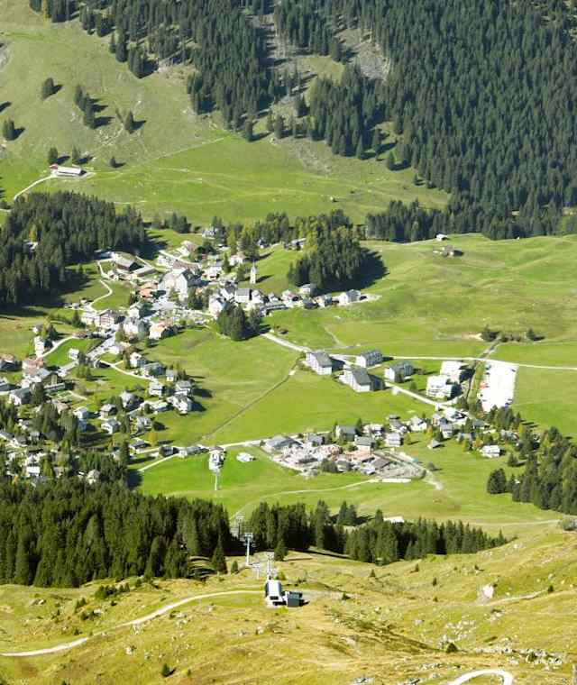 Blick über Parpan 