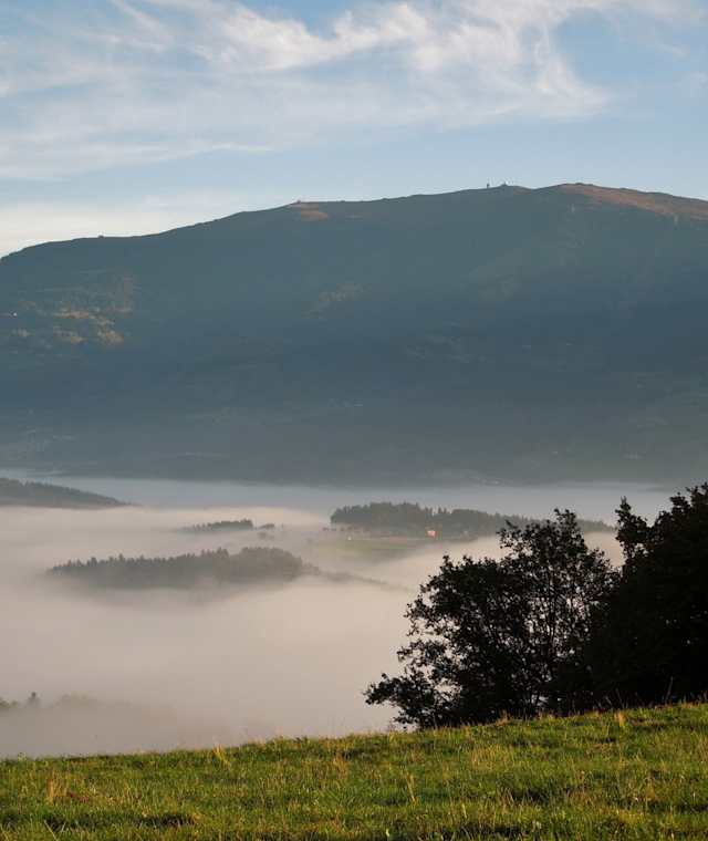 Blick vom Johannesberg auf die Koralpe