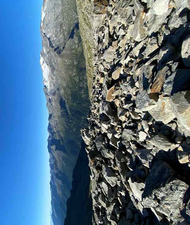 Blick zur Hochalmspitze im Aufstieg zum Hafner