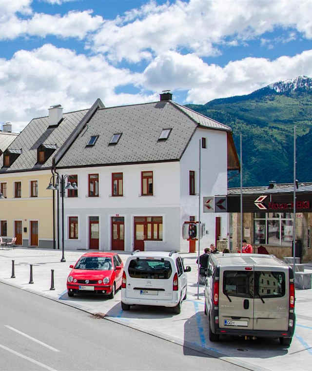 Das Zentrum von Bovec