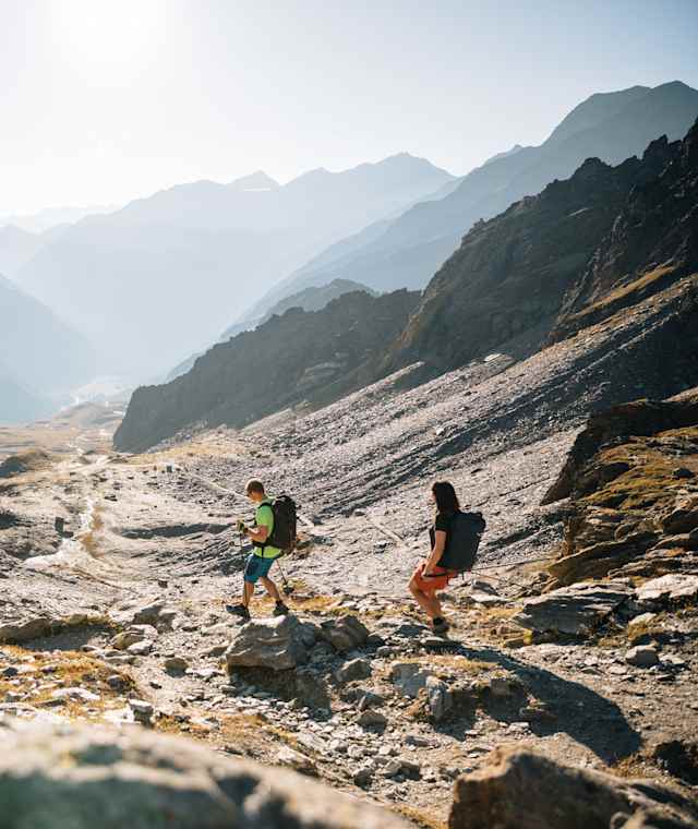 Am Weg Richtung Stettiner Hütte