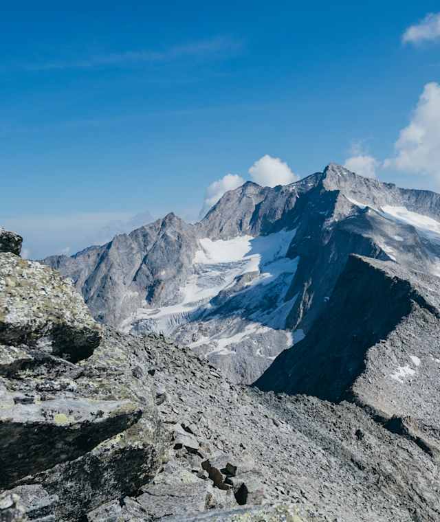 Blick auf Hochalmspitze vom Gipfel Säuleck