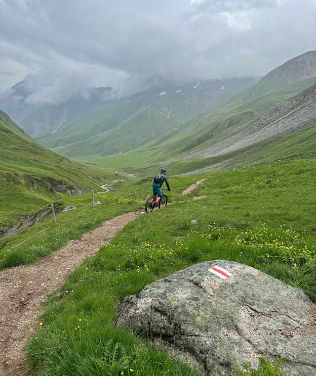 Abfahrt ins Val Chaschauna