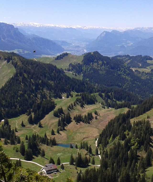 Blick vom Geigelstein in das Inntal