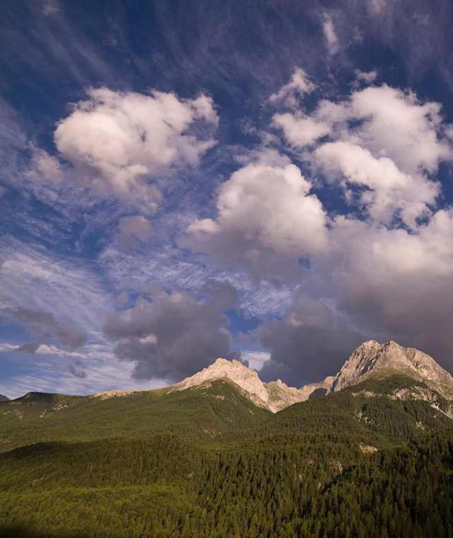 Die Unterengadiner Bergwelt mit dem Piz Lischana
