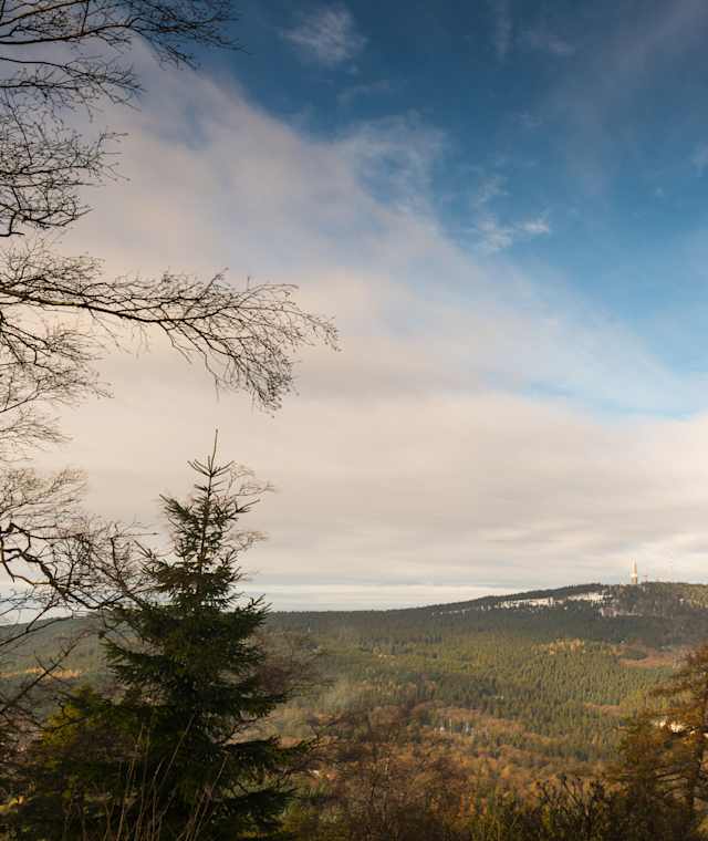 Ausblick vom Altkönig auf Großen Feldberg