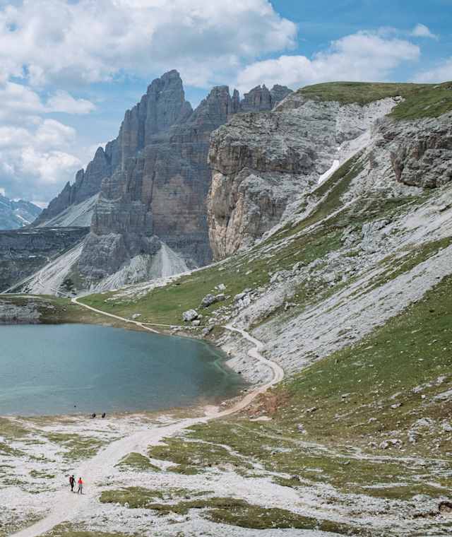 Am Weg von der Lavaredohütte in Richtung Büllelejochhütte